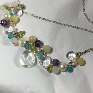 Vintage silver chain bracelet with stamp